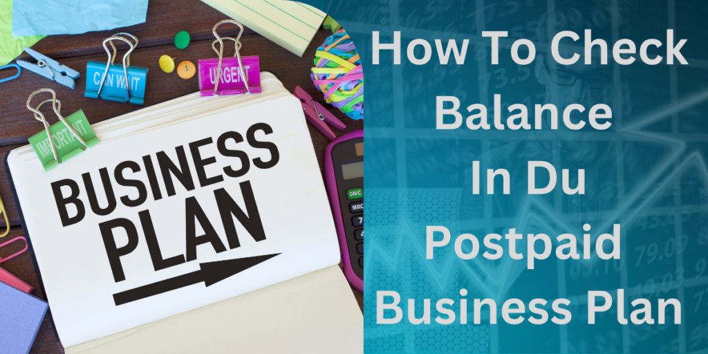 How To Check Balance In Du Postpaid Business Plan