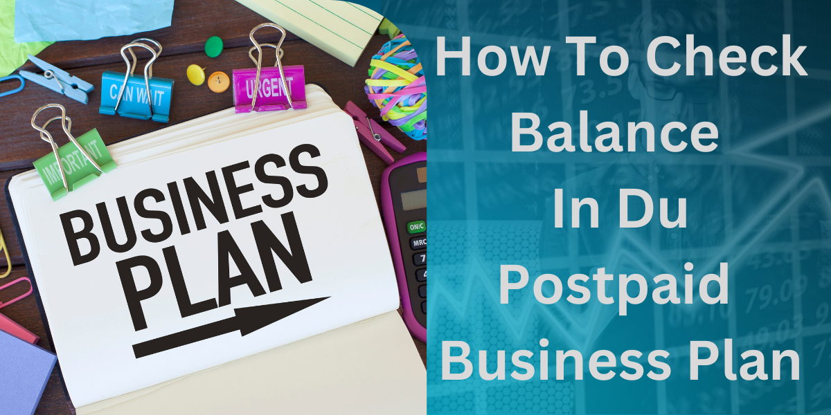 How To Check Balance In Du Postpaid Business Plan