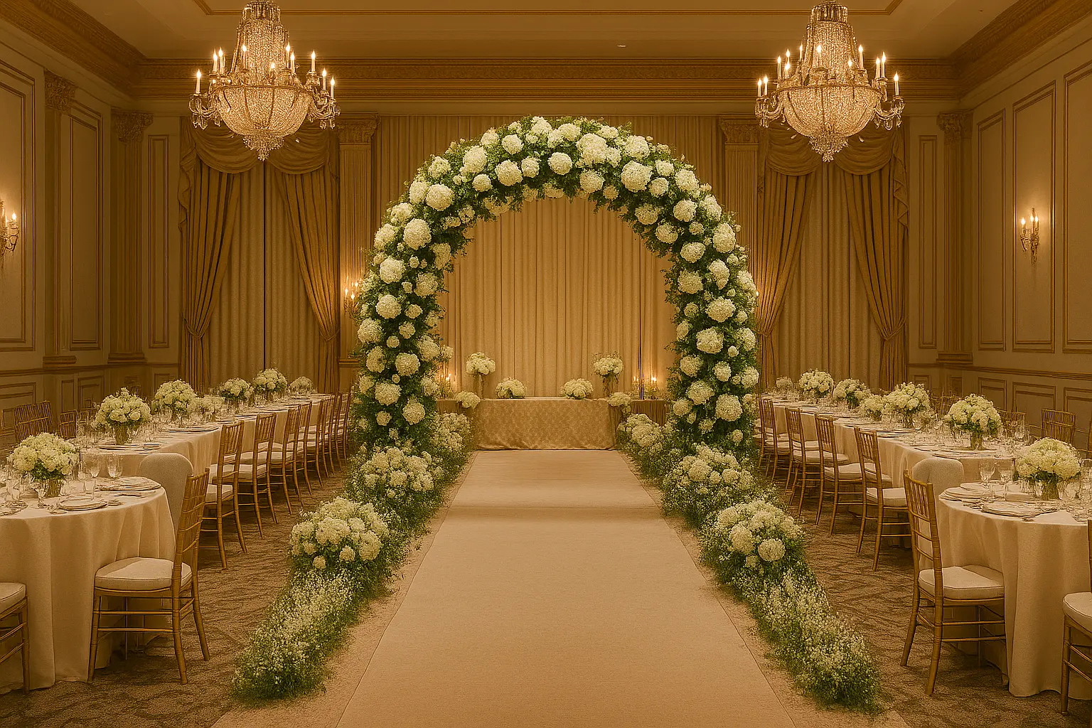 أحدث صيحات تجهيز حفلات الزفاف في الإمارات: دليل شامل للعرائس